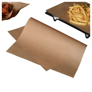 Mill supply Food wrapping raw material Machine Glazed brown kraft paper 40gsm 60gsm