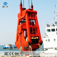 Bucket Excavator Hidrolik Berkualitas Tinggi dengan Penyangga Kawat Baja, Model Double Jaw Clamshell, Bucket Clamshell Elektrik