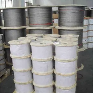 Aisi 316 Stainless Wire Rope AISI 316 Stainless Steel Wire Rope 8mm With Structure Of 1x19 For Lifelines