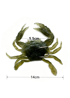 Appâts de pêche en mer 38g pour jigging, crabes bioniques, leurres souples 3D de simulation de crabes, leurres ver, crankbaits, hameçons de pêche, swimbaits