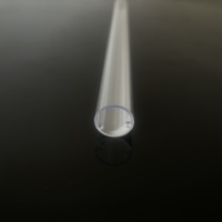 Diffuseur de lumière LED en polycarbonate transparent blanc laiteux de 20 mm de diamètre, profil de tube de co-extrusion, couvercle de lentille