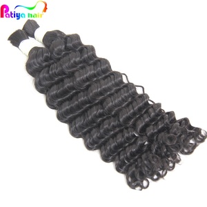 Cabello Humano Remy Malaíso de Onda Profunda para Trenzas, Calidad 12A, Crudo Sin Procesar, Sin Trama, Compra en Línea, Productos Baratos - Product Image 4