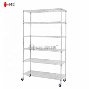 Nhiệm vụ nặng nề 6 tầng sơn tĩnh điện kim loại lưu trữ dây Kệ NSF phê duyệt di động bán hàng Dây giá kệ - Product Image 5