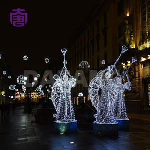Iluminación Navideña LED 3D de Gran Tamaño con Marco de Hierro Resistente al Agua para Exteriores, Clasificación IP65, Color Personalizable, Fácil Instalación, Paisajismo - Product Image 2