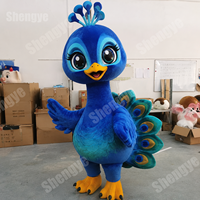 Costume de mascotte paon réaliste sur mesure à bas prix de Shengye, idéal pour les fêtes et le cosplay, costume géant portable