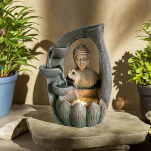 Bouddhisme <span class=keywords><strong>zen</strong></span> moderne Ornement de jardin Jardin chaud <span class=keywords><strong>Fontaine</strong></span> de bouddha Résine Matériel de bureau Caractéristique de l'eau de table - Product Image 4