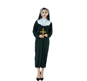 Costumi da Suora per Travestimento Luolan per Feste in Maschera di Pasqua, Cosplay, Spettacoli Teatrali, Fantasia Europea e Americana, <span class=keywords><strong>Film</strong></span> e Serie TV - Product Image 5