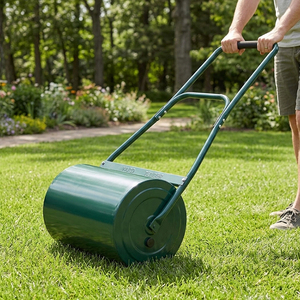 Rodillo para Césped, Rodillo Grande para Jardín, Rellenable con Arena y Agua, de Acero, Manual, con Capacidad de 30L, Herramienta para Alisar Arena y Agua - Product Image 5