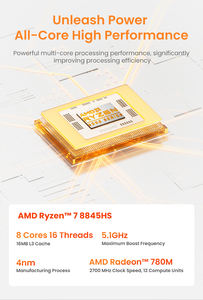 Nuevo <span class=keywords><strong>Mini</strong></span> <span class=keywords><strong>PC</strong></span> AMD <span class=keywords><strong>Ryzen</strong></span> <span class=keywords><strong>7</strong></span> 8845HS para 2027, Windows 11, 32 GB DDR5, 1 TB PCIe4.0 NVMe SSD, WiFi6, BT5.2, 8 Núcleos, 1 Año de Garantía - Product Image 4
