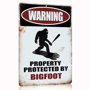 Bigfoot Vintage rétro étain signe porte mur décor métal barre Plaque Pub affiche maison boutique extérieur signes mur décor personnalisé - Product Image 1