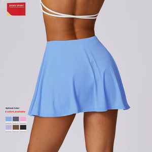 Yaz UPF 50 + koruma serin duygu yüksek bel pilili 2 in 1 tenis etek Golf Badminton Pickleball etek - Product Image 2