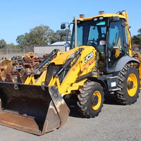 Original JCB 3CX Gebrauchter Baggerlader 4WD Traktor mit Frontschaufel, Heckbagger und Hoher Arbeitsleistung