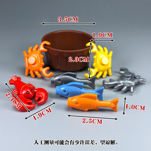 ตัวต่อขนาดเล็ก MOC รูปสัตว์น้ำ กุ้งก้ามกราม ปู <span class=keywords><strong>ปลา</strong></span> <span class=keywords><strong>ตู้</strong></span>แช่เย็น <span class=keywords><strong>ตู้</strong></span>เก็บอาหารสด สำหรับเด็ก - Product Image 4