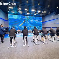 Simulateur de cyclisme interactif VR/AR pour jeux sportifs, vélo d'exercice dynamique avec projecteur vidéo pour lieux commerciaux