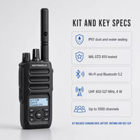 Radio bidirectionnelle professionnelle DMR numérique Moto-rola R5 FKP MOTO-TRBO IP67 étanche UHF VHF avec clavier complet longue portée