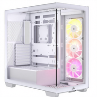 Gabinete de PC CORSAIR 3500X ARGB Full Tower ATX, Cristal Templado Panorámico, Conexión Inversa, Compatible con Placa Base 3X