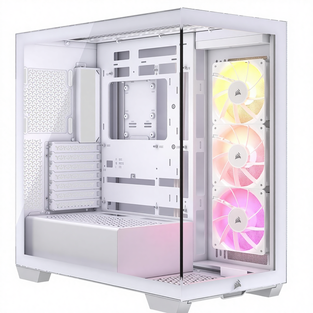 CORSAIR 3500X ARGB Full Tower ATX PC Case Panoramic Tempered Glass Reverse Connection Motherboard Compatible 3X