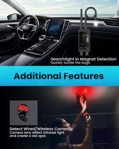 M8000 Hidden Camera Detector, <strong>Spy</strong> Camera Detector, Bug Detector, Magnetic Field Detector, Eavesdropping Device Detector - Product Image 6