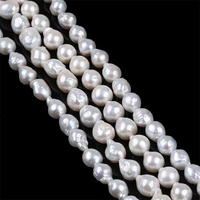 A AA 10-13mm Perles d'eau douce de forme baroque blanche Edison Perles naturelles en vrac