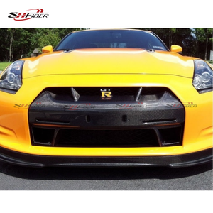 Cubierta de Parachoques Delantero de Fibra de Carbono para <span class=keywords><strong>Nissan</strong></span> GTR35 R35 2009-2015, Modificación y Mejora del Parachoques Delantero - Product Image 6