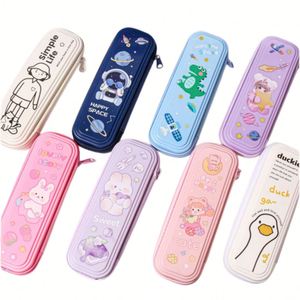 กล่องเครื่องเขียน X57 ลายการ์ตูนสำหรับนักเรียนประถม กล่องดินสอสามมิติ กล่องใส่เครื่องเขียนเด็ก - Product Image 1