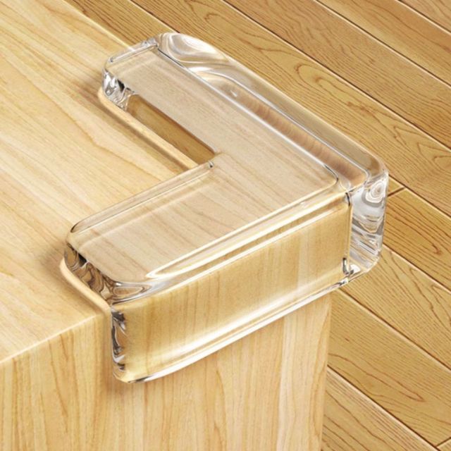 Invisible Transparent Silicone Corner Guards Round Edge Table Desk Cabinet Anti-collision Safety Cover for Kids