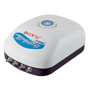 Pompe à air aquatique BOYU S4000B à 4 sorties, 9W 4x3,2L/min - Product Image 1