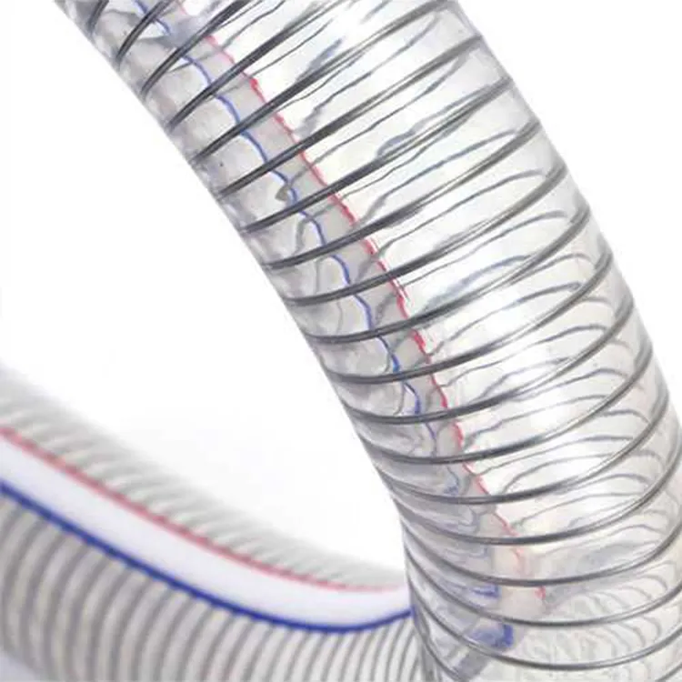 PVC Stainless Steel Wire Braided Reinforced Transparent Hose