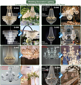 Hete Aanbieding Bruiloft Lichtdecoratie Kristallen Kroonluchter Luxe Feest Evenementen Podium Decoratieve Verlichting - Product Image 6