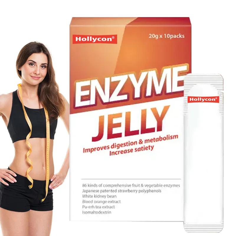 Label pribadi OEM ODM wanita penurunan berat badan kesehatan pengurang nafsu makan ekstrak alami rumus tersedia enzim jeli