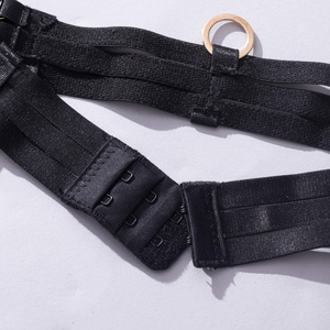 3 potong pakaian dalam wanita jaring hitam seksi dan Sensual untuk wanita pakaian Stripper transparan dengan renda dan dekorasi bordir - Product Image 6