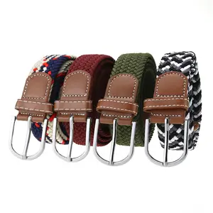 Fashion Fabric Belts Elastic Belt Weaving Men's Women's belt wholesale Factory fashion