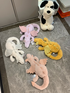 Mainan boneka kain Super lembut berjajar katun PP Naga Salju Naga langit kucing Jelly - Product Image 6