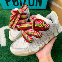 HF 1.5-2 cm couleur mixte plat chevrons tresse Polyester tissé lacets pour hommes chaussures décontractées Af Sb Dunks baskets basses