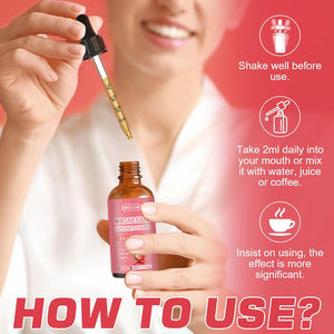 Cairan Magnesium Glycinate tetes suplemen tidur dengan l-theanine Ashwagandha Vitamin B6-stres & dukungan suasana hati untuk pria wanita - Product Image 5