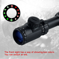 Lunette de chasse SYQT 6-24x50 AOEG avec télémètre, combo viseur holographique 4 réticules, point rouge, laser vert