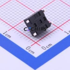 TS-1102S-C-C-B Tactile Switch SMD-4P,6x6mm Switch Single Pole Single Throw Round Button 2.6N Vertical Mount - Product Image 2