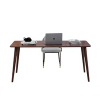 Bureau d'ordinateur rectangulaire moderne en bois, table d'étude et d'écriture pour la maison, mobilier de poste de travail minimaliste, vente en gros directe usine
