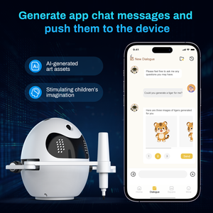 Nouveau robot de <span class=keywords><strong>dessin</strong></span> IA ChatGPT, interactif WiFi, jouet éducatif, commande vocale automatique, robot de croquis pour enfants, apprentissage STEM - Product Image 4