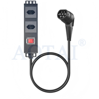 Adaptateur de charge EV AOTAI Type 2 vers prise UK 3 gang V2L, nouveau câble pour BYD MG XPENG Geely AION JAECOO ICAR, utilisation extérieure