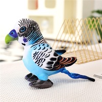 Jouets en peluche personnalisés fabriqués en usine pour animaux: oiseaux en peluche, poupées grenouilles, paons, perroquets. Pour les articles de cadeau de zoo et de compagnon de jeu.