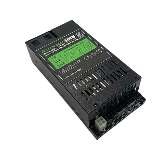 Green Leaf 500W PSU Mini ITX Gaming Solution 80Plus SILVER Active PFC Fully Modular Flex ATX Power Supply Stock Desktop Product