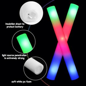 Barra de Espuma LED Personalizada con Logotipo, Luz Intermitente, 18.5 Pulgadas, Colorida, para Fiestas, 48 cm, para Correr de Noche - Product Image 4