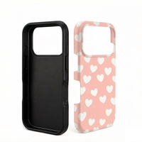 Coque de téléphone 2-en-1 double couche 3D par sublimation pour iPhone 17 Pro Max avec protection magnétique antichoc et design personnalisé