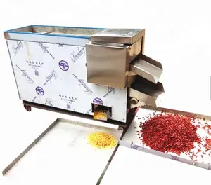 2022 Automatic multi-function dry red pepper chilli washing seed cutter machine for chilli processing produce line