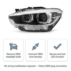 63117414141 63117414142 Fari anteriori adattivi Full LED AHL originali usati per <span class=keywords><strong>BMW</strong></span> Serie 1 <span class=keywords><strong>F20</strong></span> F21 LCI 2016-2019 - Product Image 2
