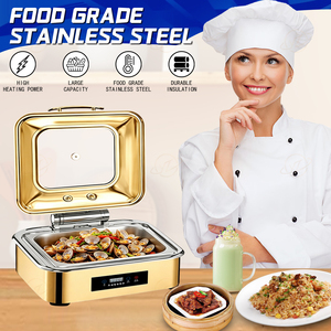 YITIAN Set Scaldavivande Elettrico in Acciaio Inox Dorato, Riscaldatore per Piatti, Attrezzatura per Catering e Hotel - Product Image 3