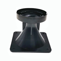 Accessoires pour haut-parleurs de compression YiCheng ABS de haute qualité, 110 mm * H90 * 110 mm, tweeter à cornet