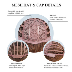 Peluca de pelo sintético liso <span class=keywords><strong>Rubio</strong></span> de 28 pulgadas con flequillo, simulación de cuero cabelludo, resistente al calor, peluca de Cosplay para fiesta para mujeres jóvenes - Product Image 6