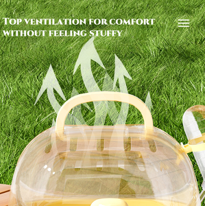 Cage de transport de hamster transparente Portable avec fermeture à bouton-pression de <span class=keywords><strong>bouteille</strong></span> d'eau pour voyager petit matériel en bois en <span class=keywords><strong>plastique</strong></span> d'animaux - Product Image 3